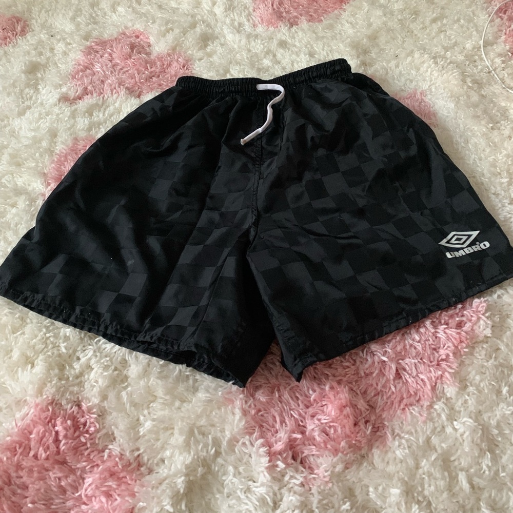 Checkered shorts soccer